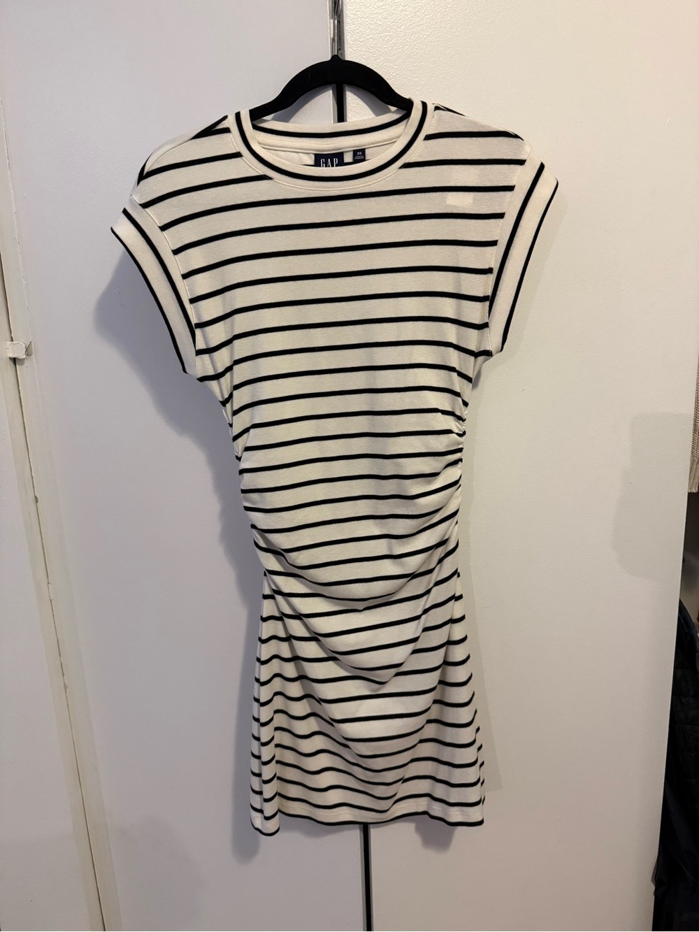 Gap Modern Rib Ruched Mini Dress. Size X-Small
